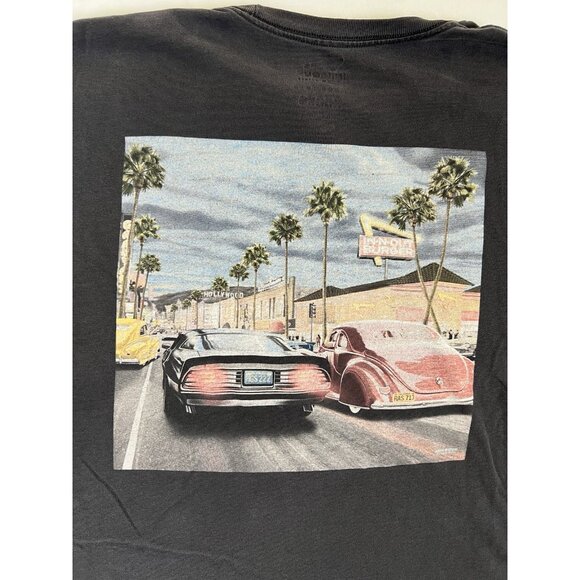 Vintage In N Out Burger T-Shirt Size 3XL Black Faded Hot Rod Fire Bird - Picture 10 of 11